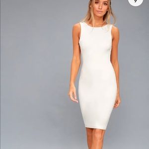 NWT Lulu’s Body Contour White Dress